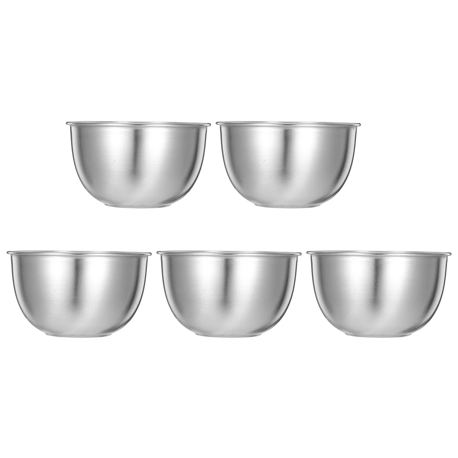 

5pcs Stainless Steel Dipping Sauce Bowls Food-Grade Polished Condiment Cups Smooth Stackable Design For Ketchup Bbq Soy Sauce