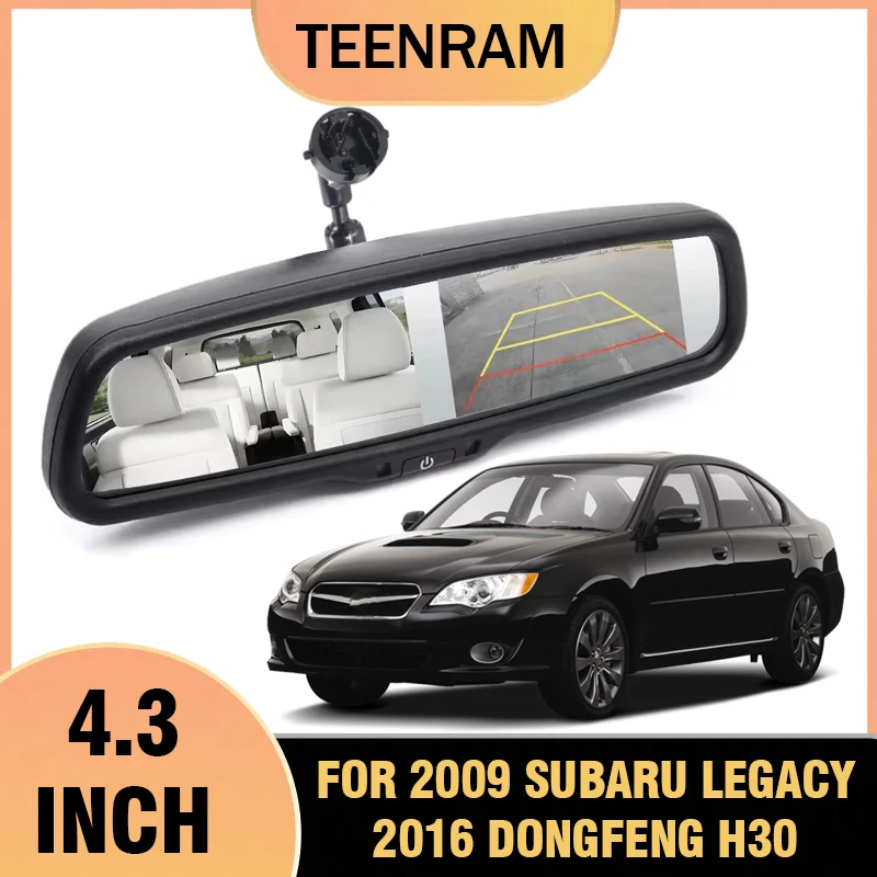 For 2009 Subaru Legacy 2016 Dongfeng H30 4.3 Inch Lcd Car Rearview Mirror With Video Camera Input Auto Change Screen Brightness