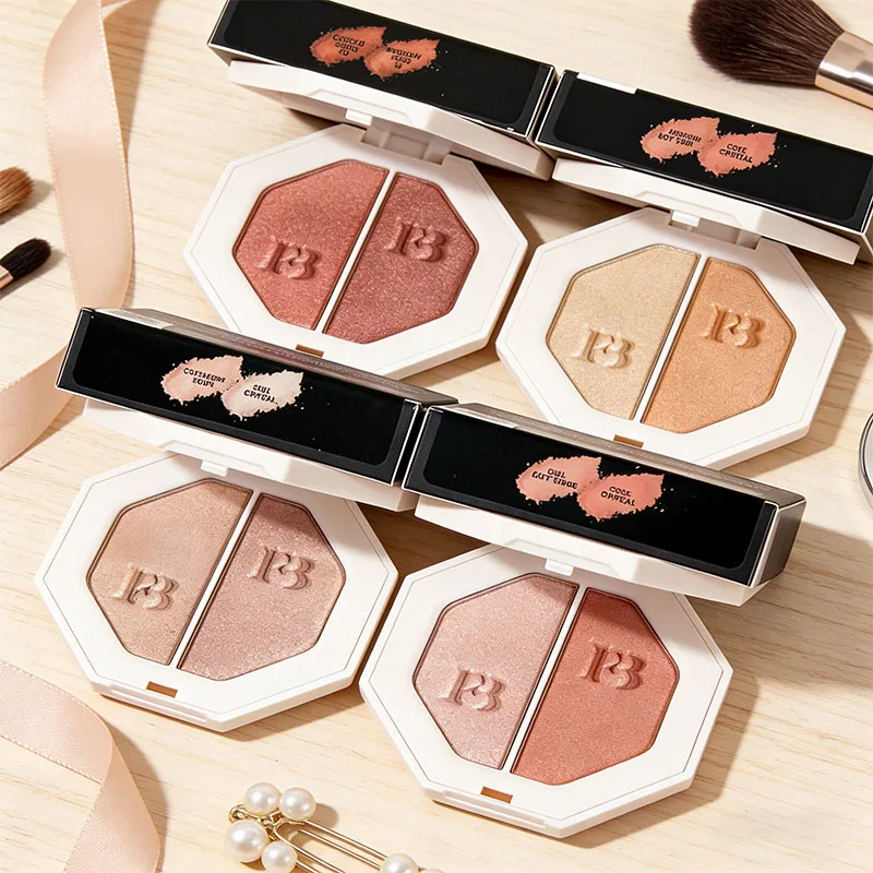 

Портативная матовая двухцветная пудра Fenty Beauty с эффектом флуоресценции, идеальный консилер, стойкий натуральный макияж, хайлайтер-пудра для макияжа