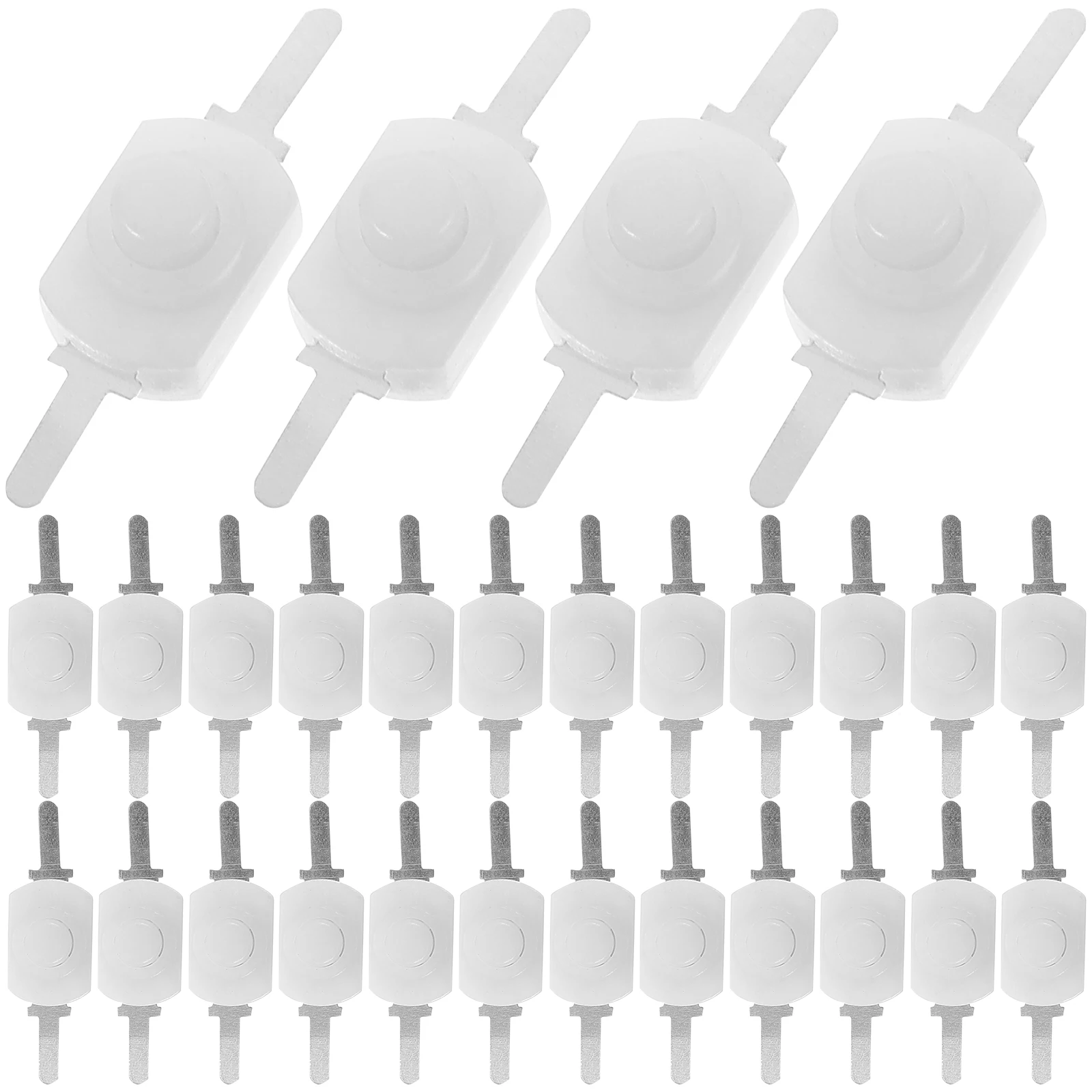 

100Pcs Micro Button Switch Mini Latching Push Self Lock for Wall Outlet Abs Light Control Circuit Electrical