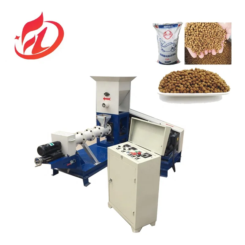 

New Full 500kg/H Single Screw Floating Fish Feed Dog Pet Treat Wet Pellet Food Extruder Machine High Productivity