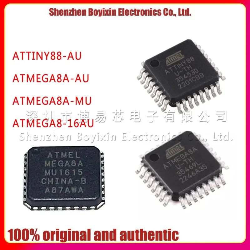 ATMEGA8A-AU  ATTINY88-AU  ATMEGA8A-MU ATMEGA8-16AU Original authentic