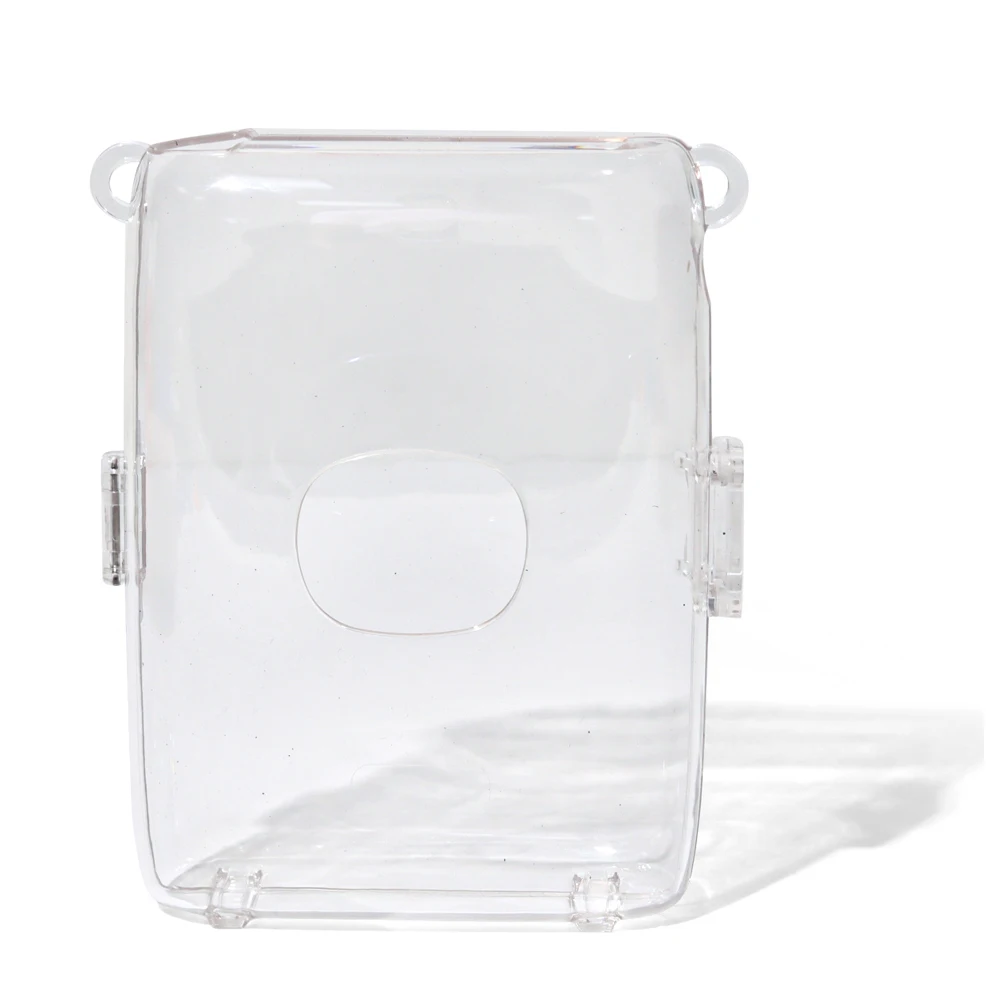 Crystal Transparent Hard Case For Instax Mini Link 2 Printer Protective Cover Case Bag with Shoulder Strap Fall Prevention