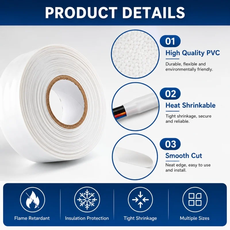 PVC Heat Shrink Tube Pack for 18650 Lipo Battery Insulated Film Wrap 30mm-240mm Lithium Case Protection Cable Sleeve
