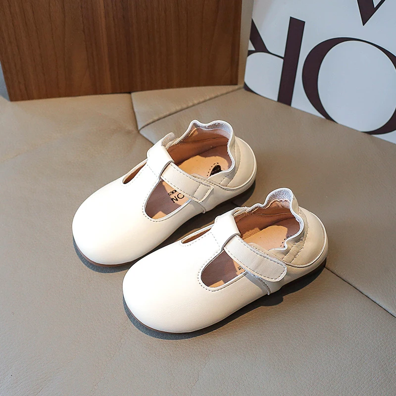 

2026 New Children's Leather Shoes Models Lightweight Boys Girls Casual Shoes Soft Non-slip Kid Baby Single Shoes Детская Обувь