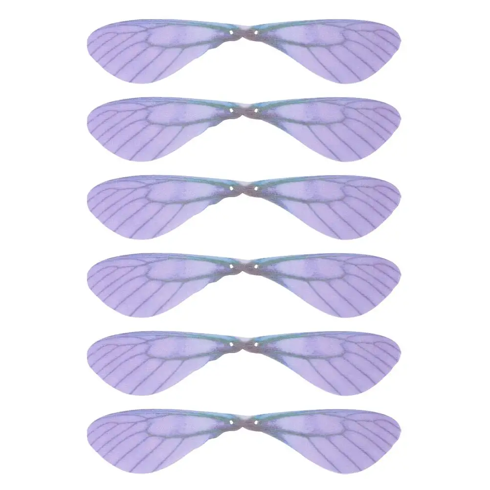50 Pcs Artificial Dragonfly Wing Charms Unique Design for Earrings Brooch Decorations Handmade Supplies