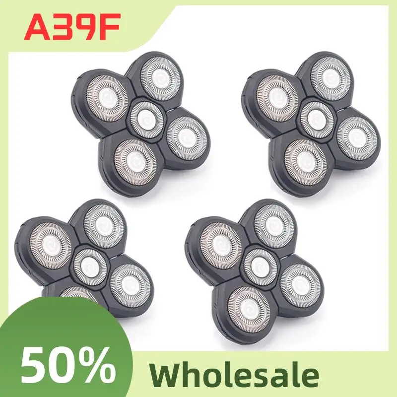 

A39F Top Replacement Shaver Head Electric Shaver 5 Cutter Floating Head Waterproof Stainless Steel Blade