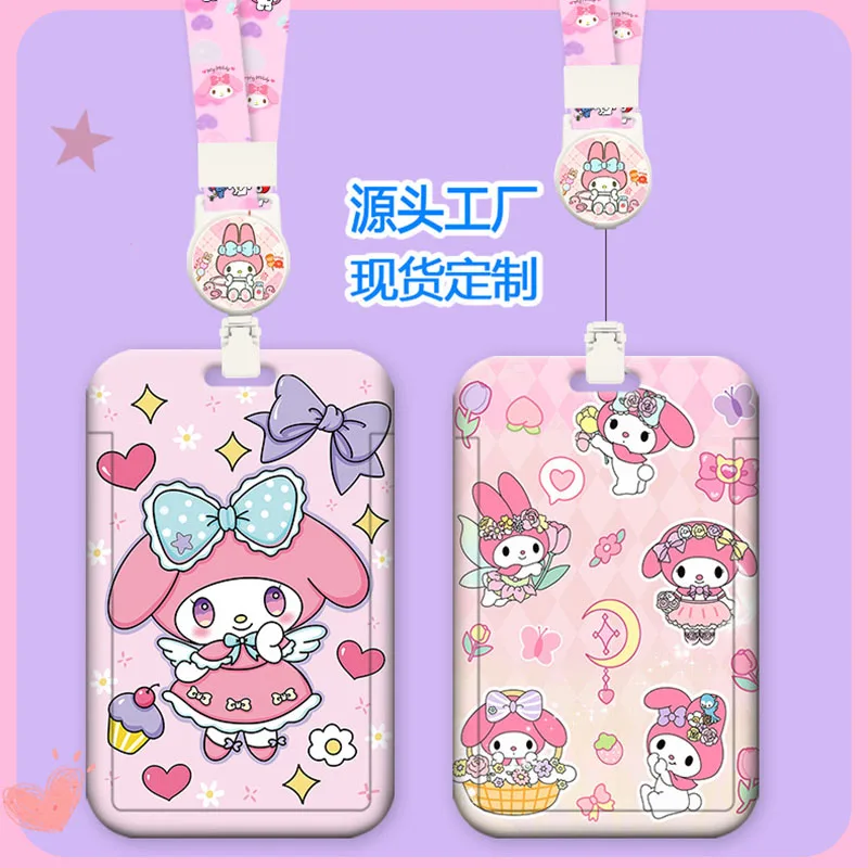 

Sanrio Melody Card Holder Cute Cartoon Card Holder Bus And Subway Card Holder Access Control Card Meal Card Holder Gift