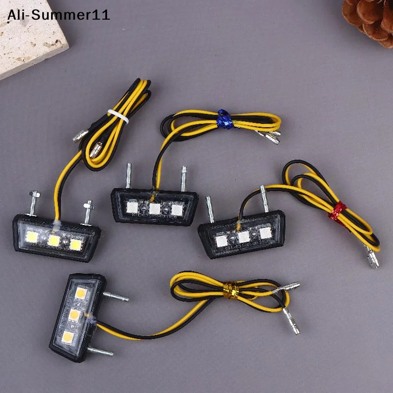 【Wq0】12V LED Light Motorcycle License Light Motorcycle License Plate Rear Tail Light Motorcycle License Plate Holder Light view 5