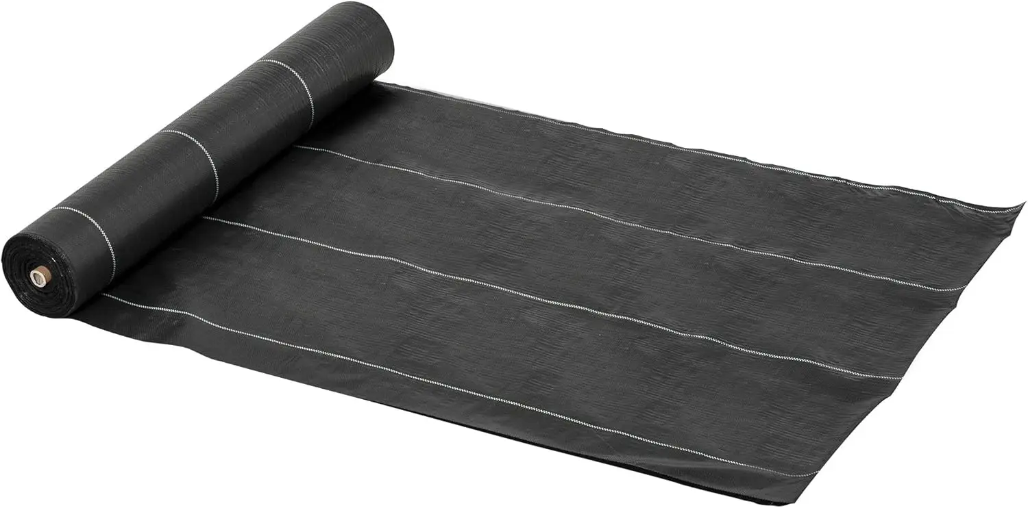 Malla Antihierbas Malla Antihierbas 2x50 m Malla Antimaleza Malla Geotextil contra Malas Hierbas y Malezas 100 g/m2 par