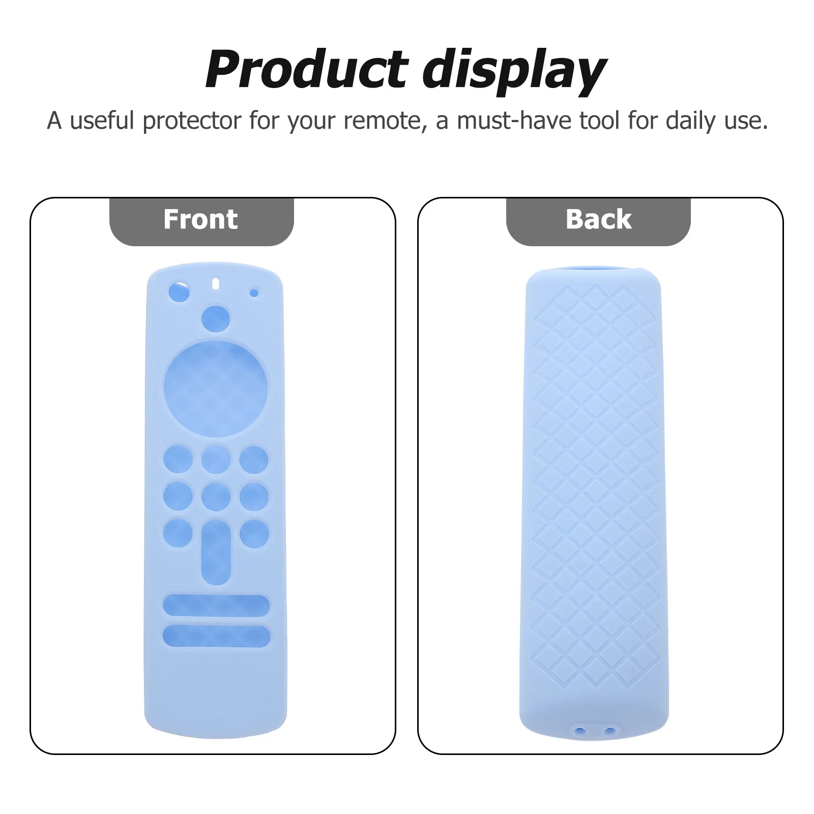 

Full Cover Silicone Voice Controller Protector Case Compatible Voice Remote 3rd Gen Shockproof Protective Cover Soft