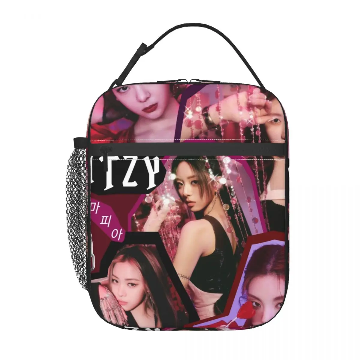 Kpop Star Girl Group ITZYS Mafia Insulated Lunch Bag for Women Portable Cooler Thermal Lunch Tote Office Picnic Travel