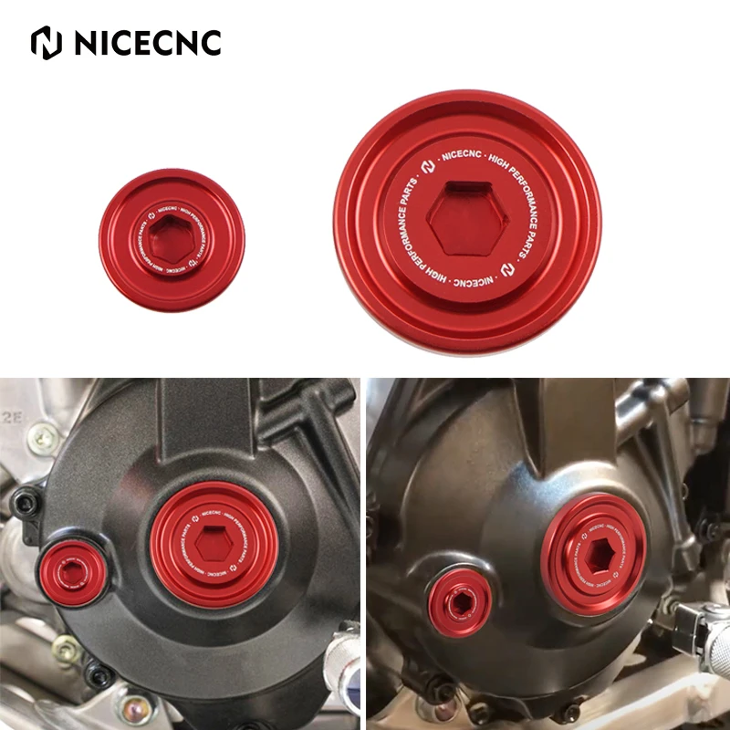 NICECNC For Honda CRF250R CRF250RX CRF 250R CRF 250RX CRF 250 R RX 2018-2022 Aluminum Motorcycle Engine Timing Plug Cover Cap