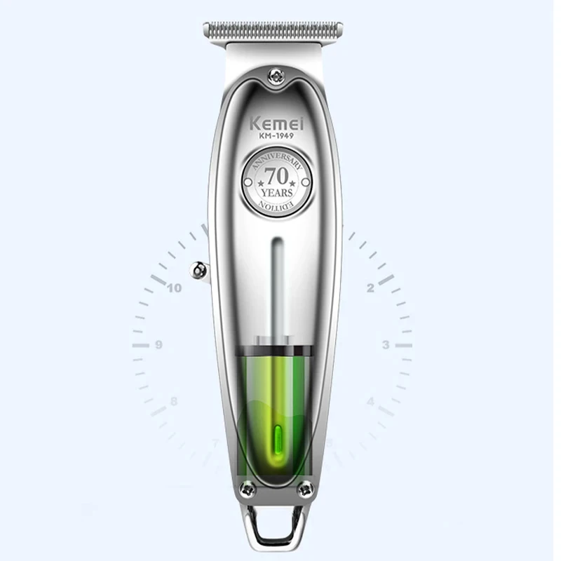 Kemei Rechargeable Haircut Barber Scissors Trimmer Hair Cutter Men Clipping Machine Hair Clipper KM-1949