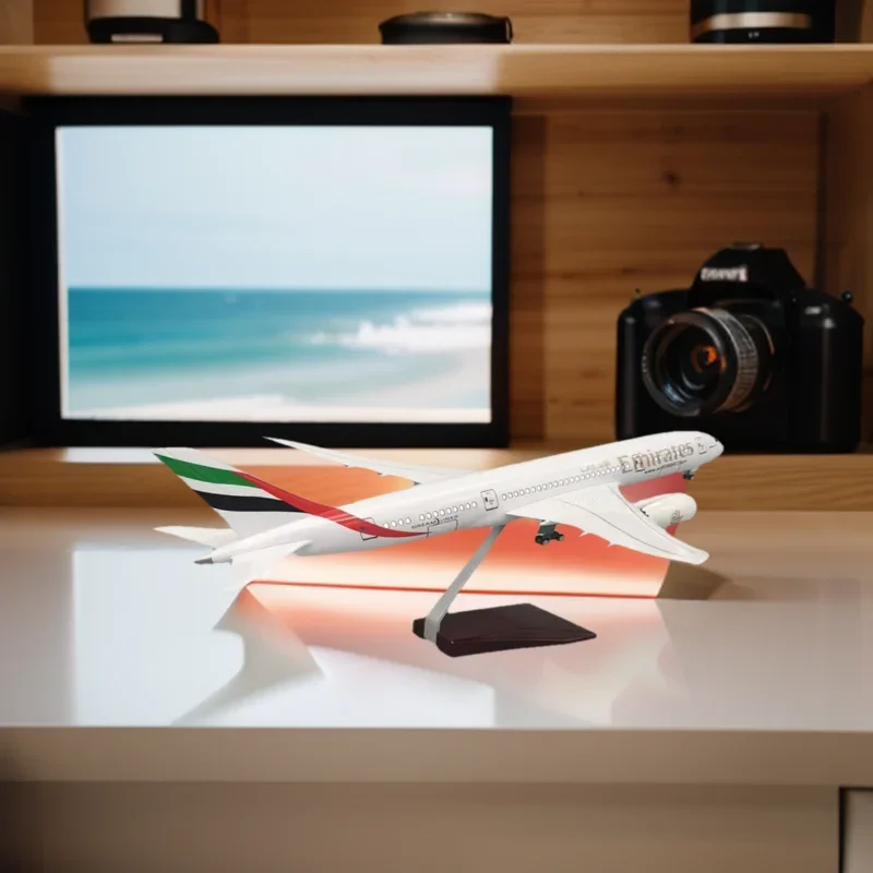 

Souvenir Plane Toys Diecast Model Emirates B787 Airways Resin Airplane 47CM Scale With Light Toy Airline Decoration Collection