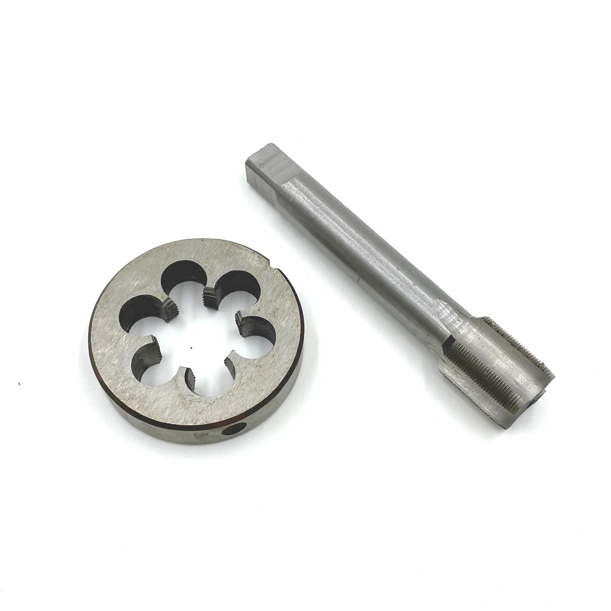 1Set 5/8-27 5/8 27 Metric HSS Right Hand Tap Die Threading For Tool Machining