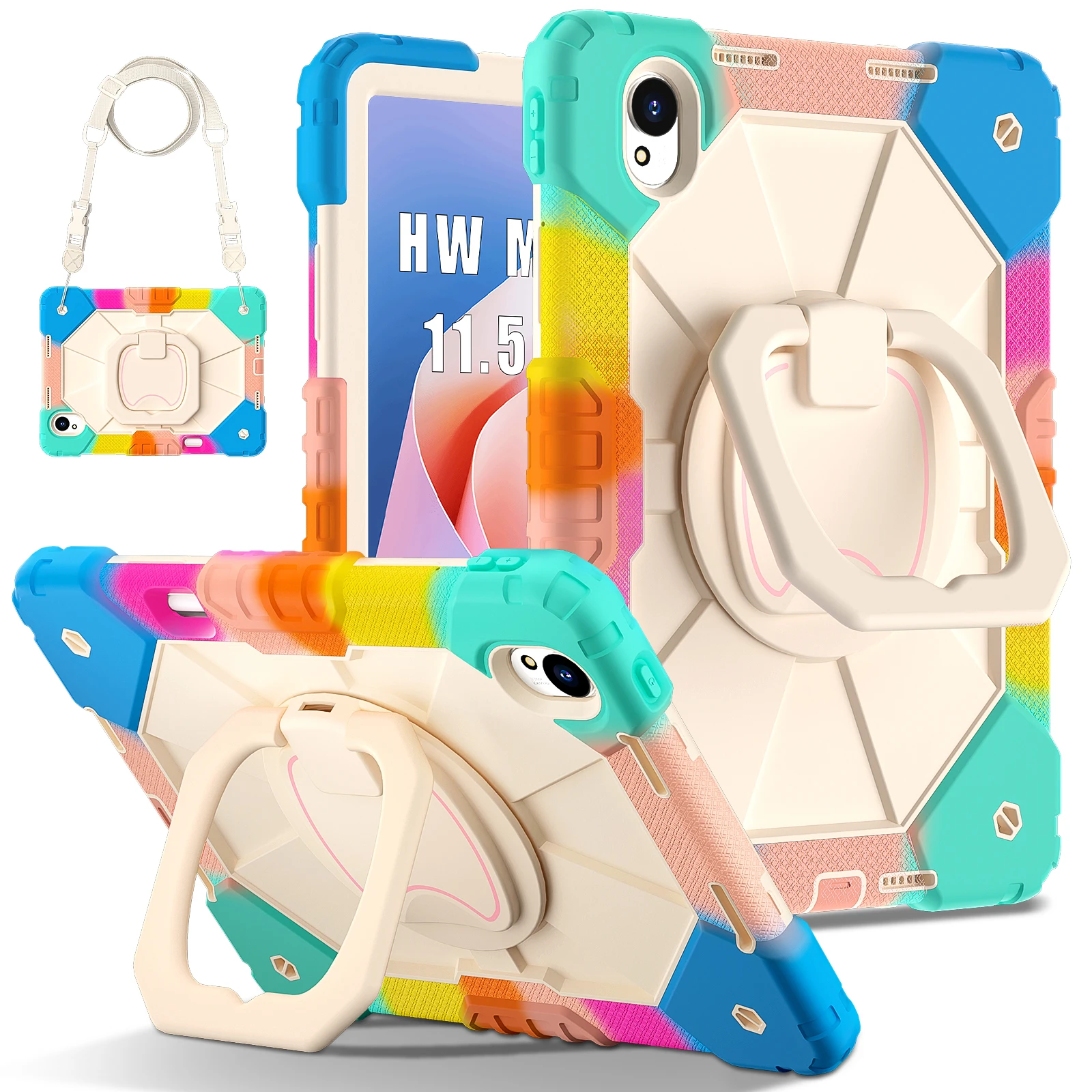 Armor Case For Huawei Matepad 11.5S SE 11 11.5 2023 2024 Tablet Hard PC Stand Shockproof Shell Kickstand For MatePad Air 11.5