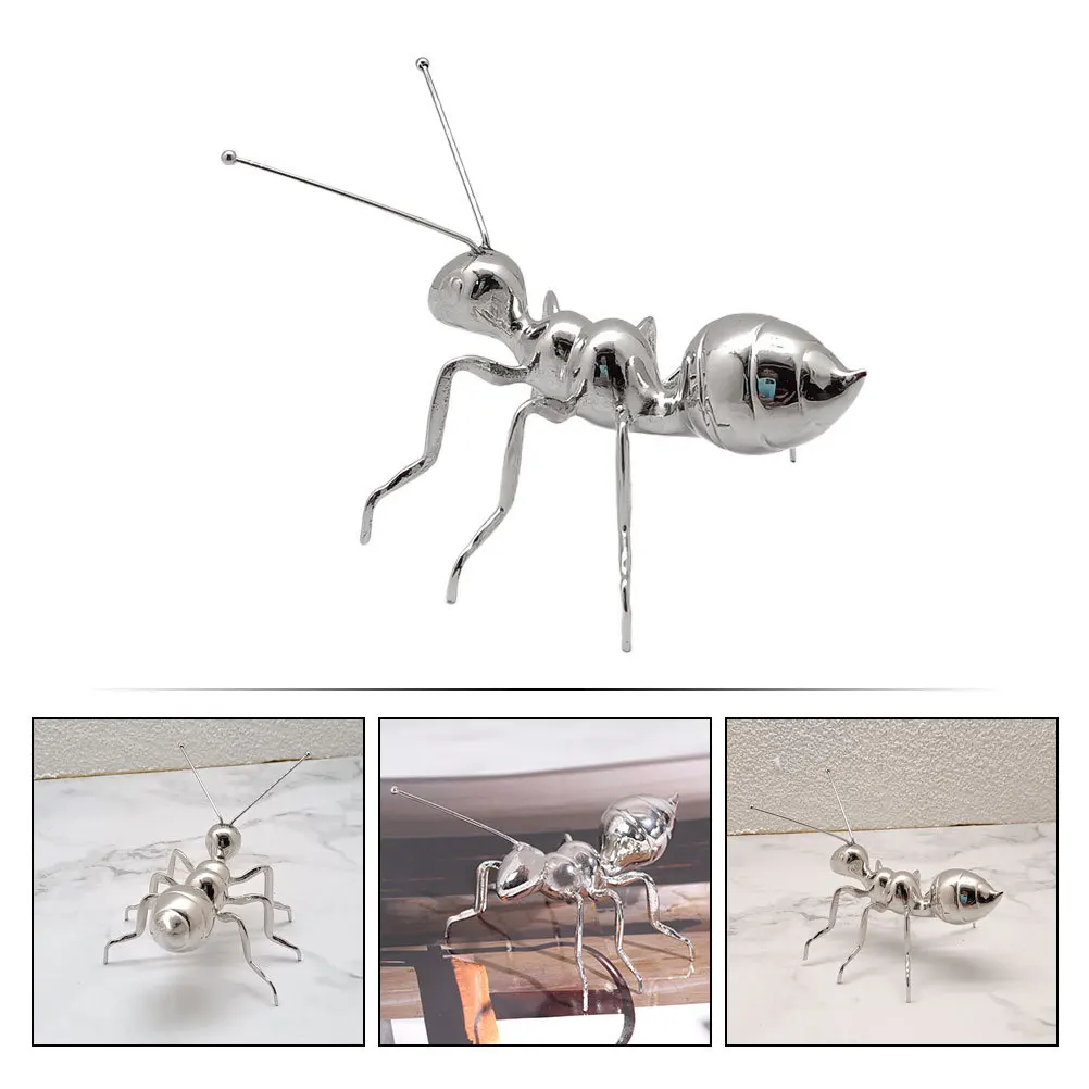 

Metal Ant Decoration Vintage Animal Statue Home Office Garden Shelf Desktop Ornament Ant Figurines Metal Figurines