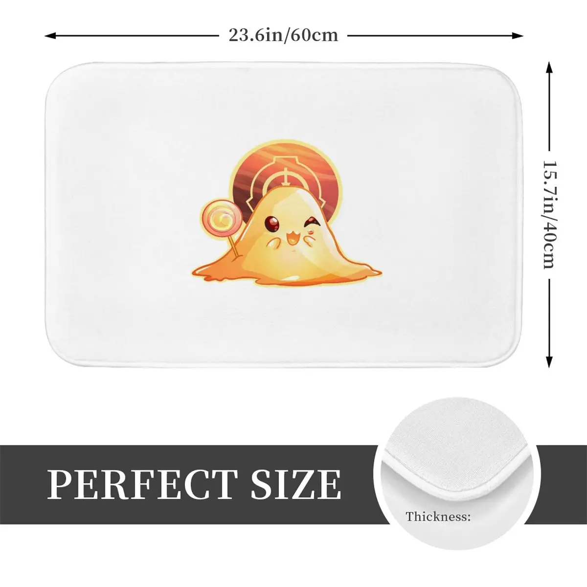 SCP 999 Tickle Monster SCP Foundation Doormat Kitchen Entrance Home Floor Mat Non-slip Carpet Rug for Bathroom Footpad Mats