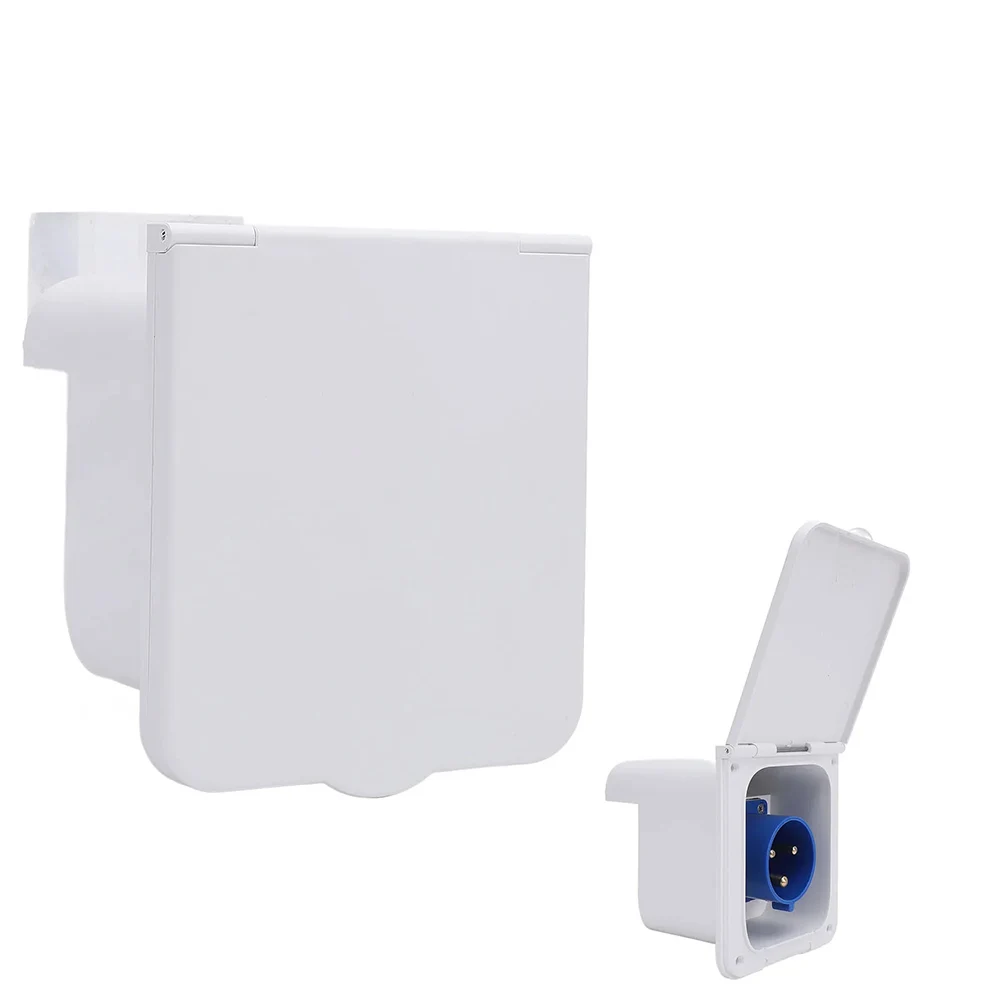 

RV Power Inlet Socket 32A External Flush Hook Up Power Outlet for Motorhome Trailer with Easy Wiring Connection