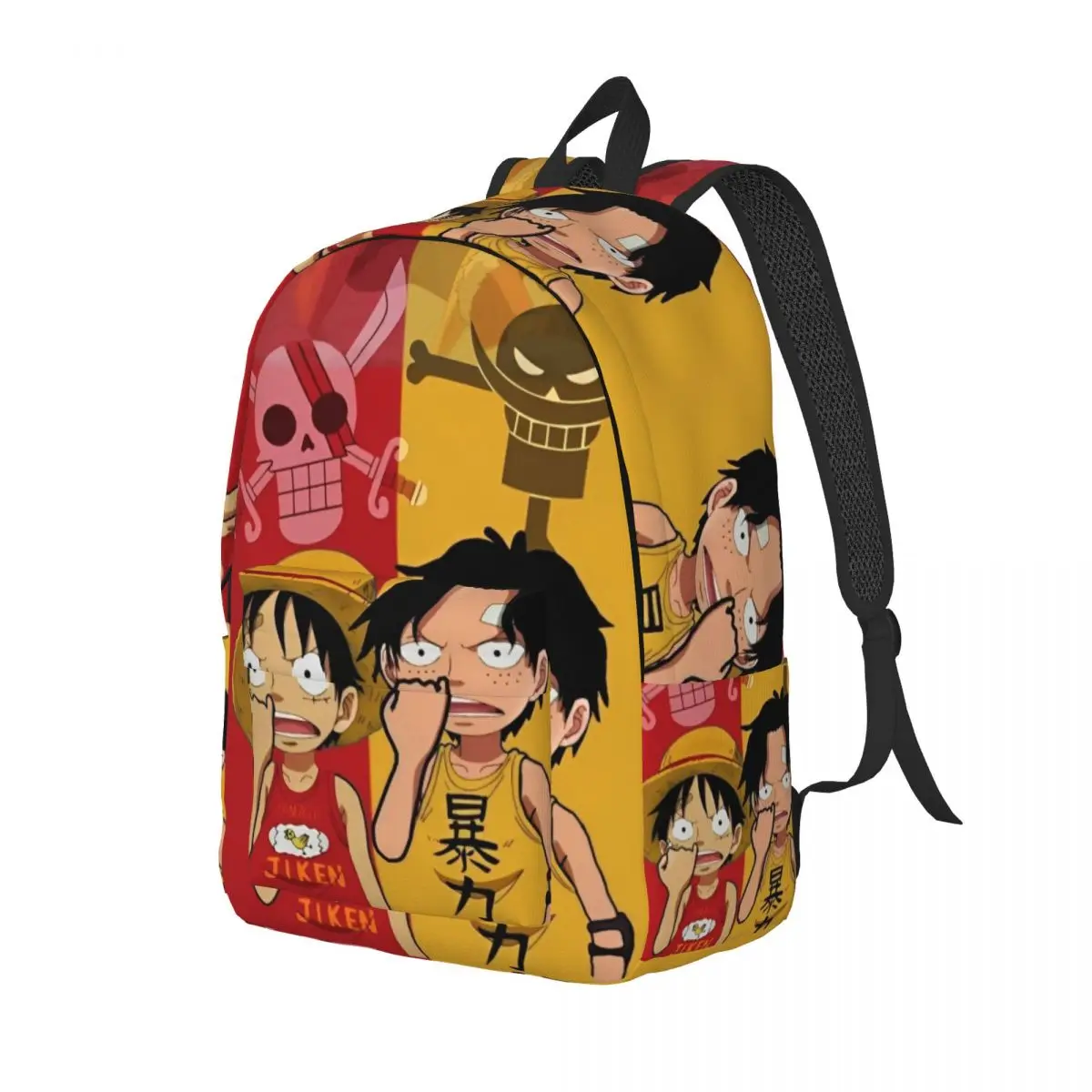 One Piece Anime Manga Luffy Backpack for Men Women Fashion Hiking Travel Daypack Laptop Computer Canvas Bags with Pocket