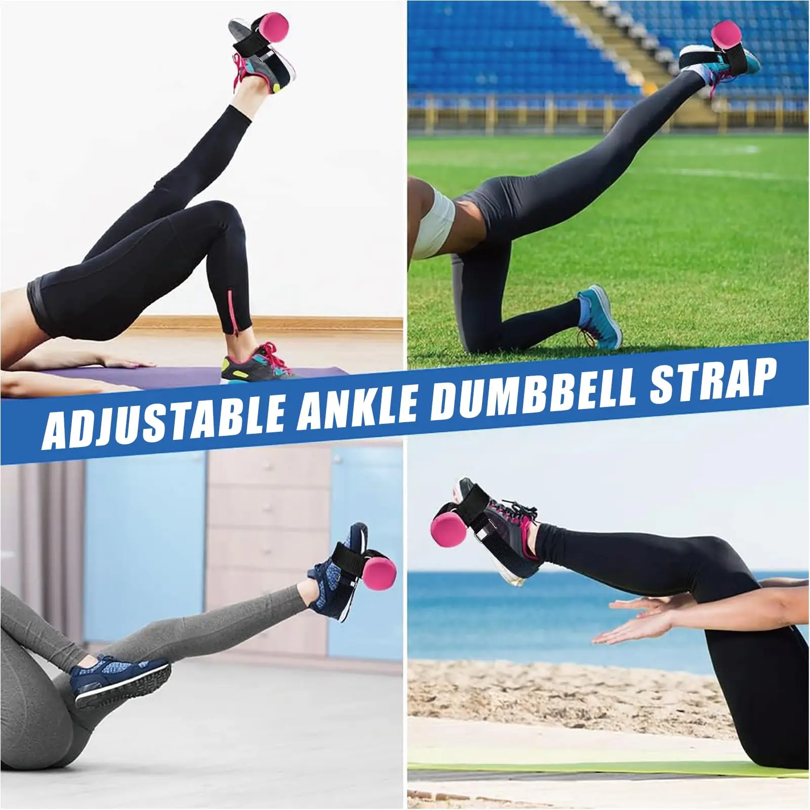 1/2pcs Tibialis Trainer Dumbbell Foot Strap Adjustable Ankle Weights Strap Leg Muscles Strength Training Workout