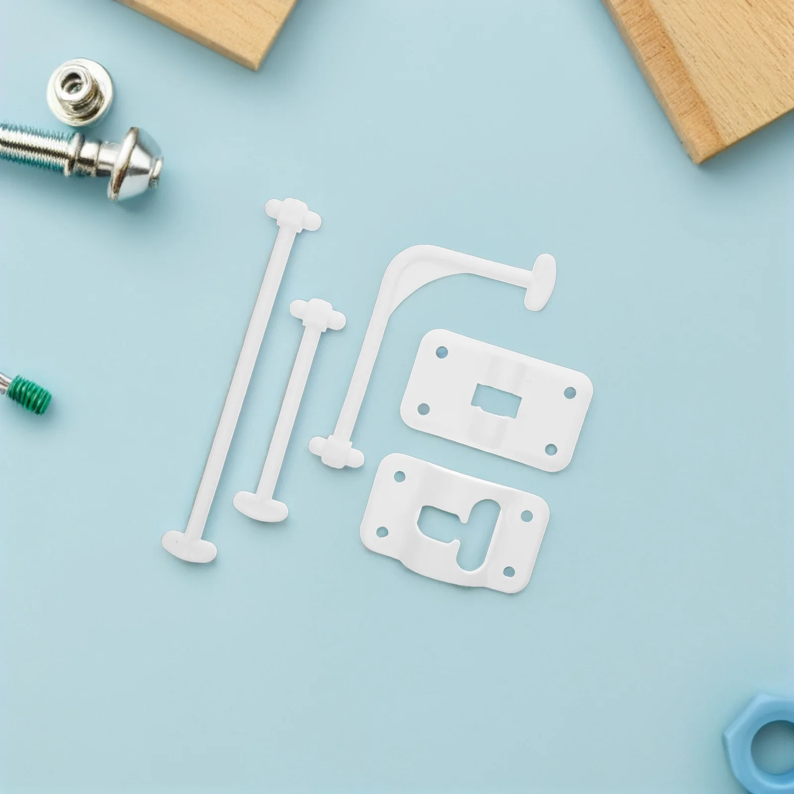 

1Set Rv Door Latch - Weatherproof Plastic Entry Door Catch for Motorhome Caravan - Secure Travel Safety with Stable Three-Rod