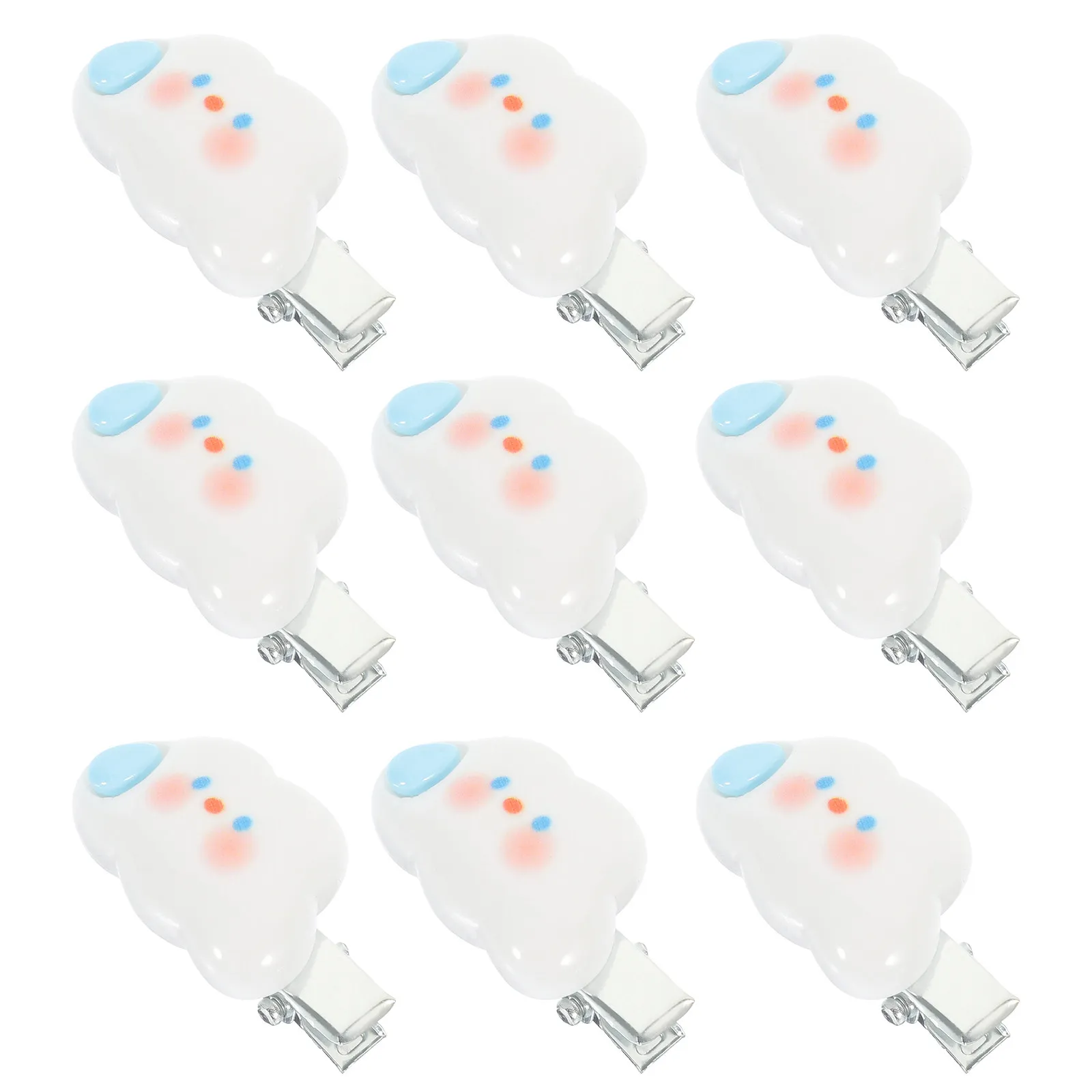 

10Pcs Cloud Hair Clips Cute ABS Iron Barrettes for Girls Kids Teens Secure Side Bangs Hold Stylish Kawaii Hair Accessories
