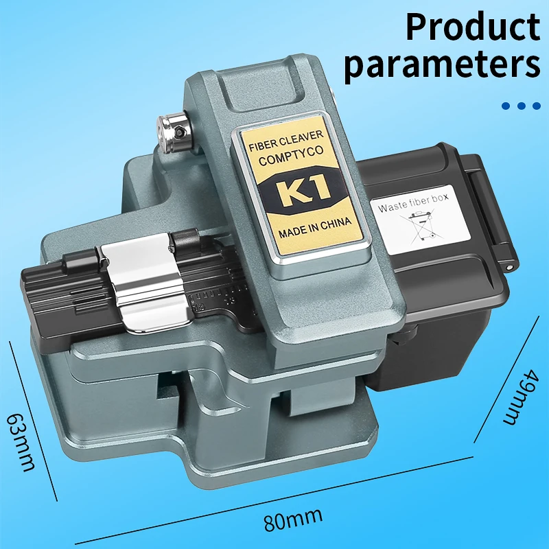 K1 عالية الدقة الألياف الساطور انصهار الألياف البصرية جهاز الربط قطع سكين FTTH الألياف البصرية القاطع أداة 24 الوجهين شفرة