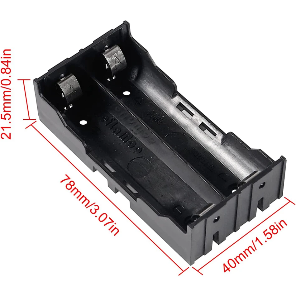 18650 pojemnik na baterie, gniazdo 1/2/3/4 x pojemnik na baterie 3.7V z pinem do projektów PCB DIY pojemnik na baterie