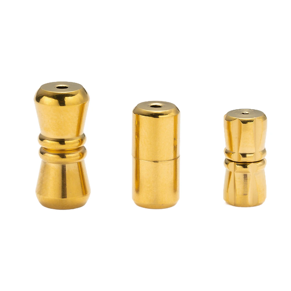 5Pcs Stainless Steel Gold Spiral Column Screw Clasp Lock Fasteners Connectors End Caps For DIY Bracelet Jewelry Making Findings