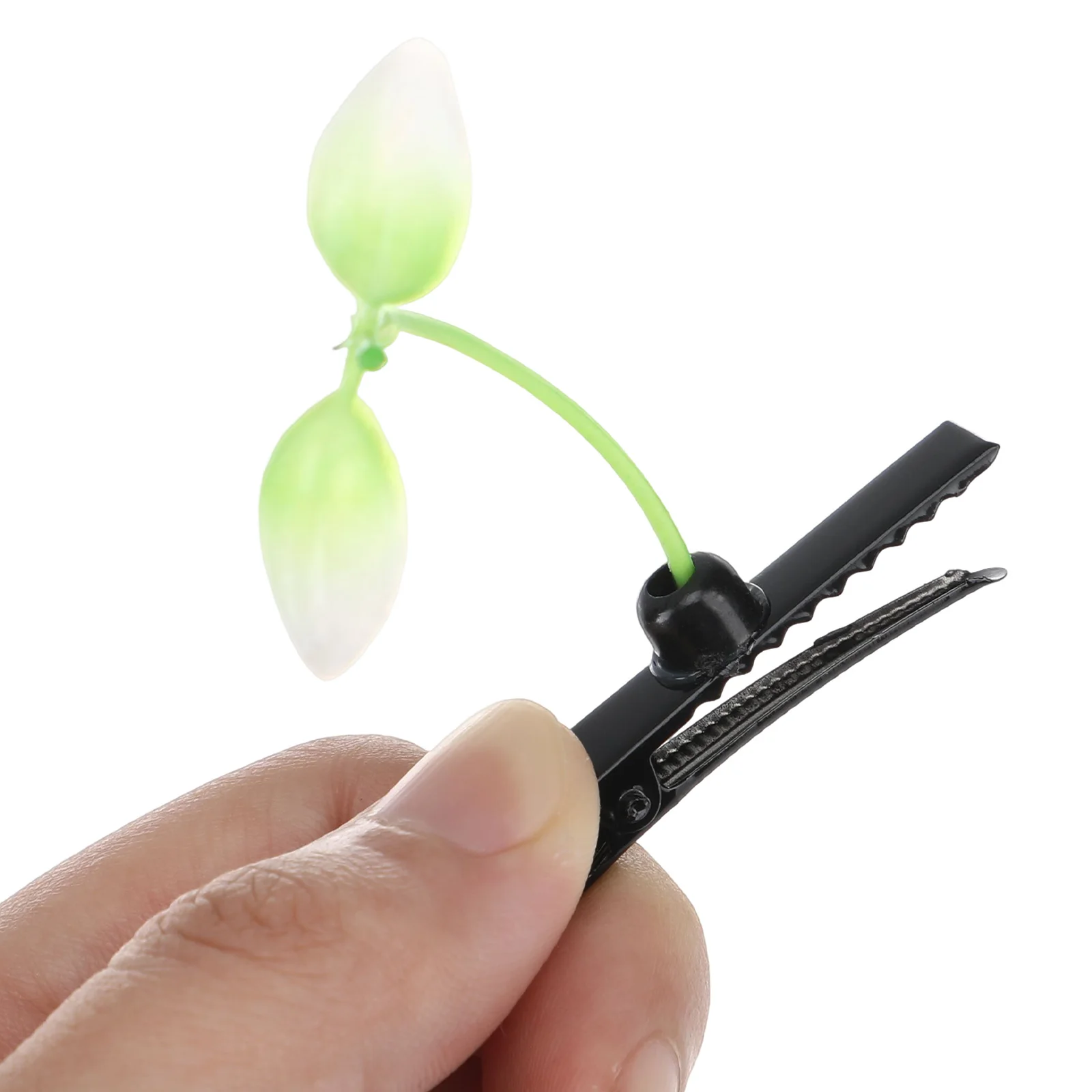 50 pçs broto grama grampo de cabelo planta feijão cabelo coreano bonito hairpin para mulheres meninas acessórios de plantas de cabelo