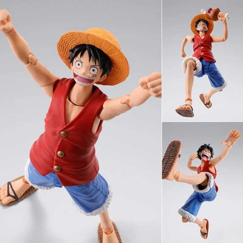 

BANDAI One Piece SHF Monkey D. Luffy 100% Original genuine PVC Action Anime Figure Model Toys Figure Collection Doll Gift