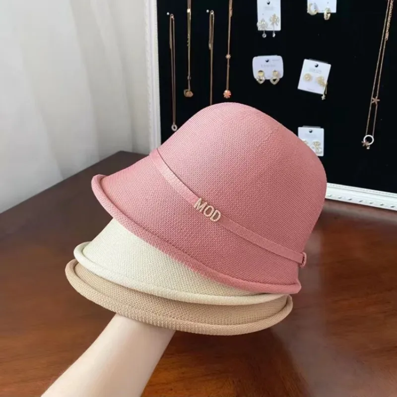 New Natural Panama Soft Straw Hat Women\'s Summer Japanese Fresh Small Brim Short-brimmed FishermanHat Beach UV Protection Fedora