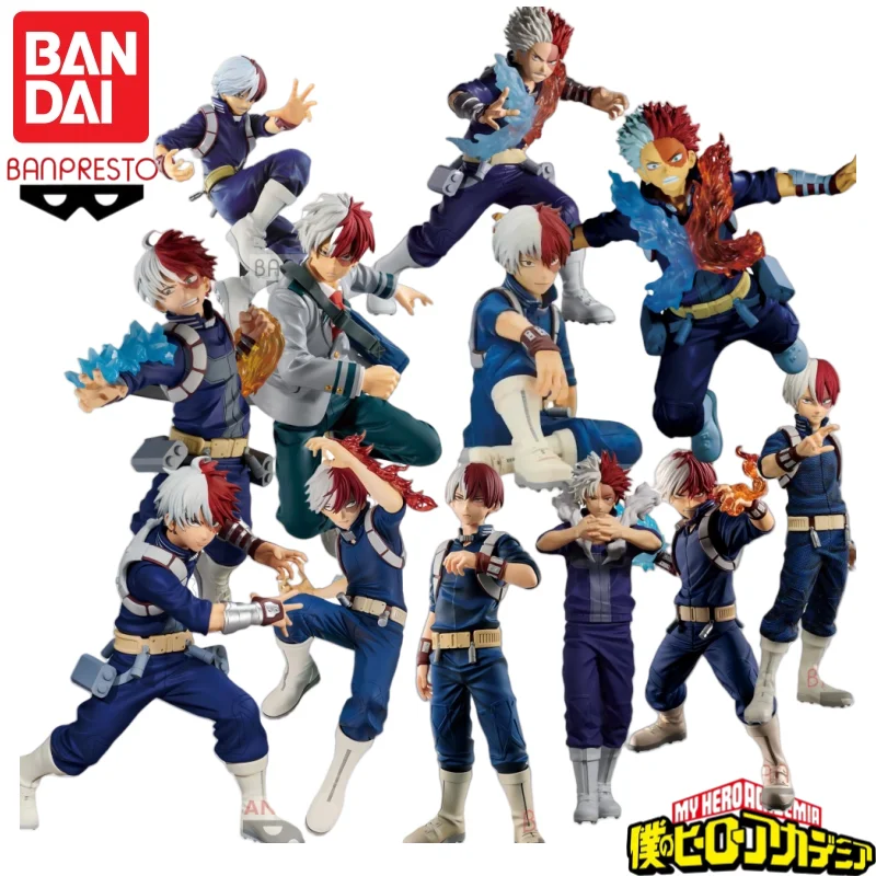 En Stock Original Bandai Banpresto My Hero Academia Todoroki Shoto personajes de Anime modelo juguete regalo de cumpleaños garaje