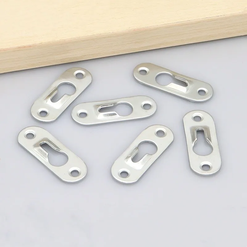 

10PCS Metal Keyhole Picture Hanger Fasteners Hardware For Photo Frame Hooks Furniture Cabinet Accessory