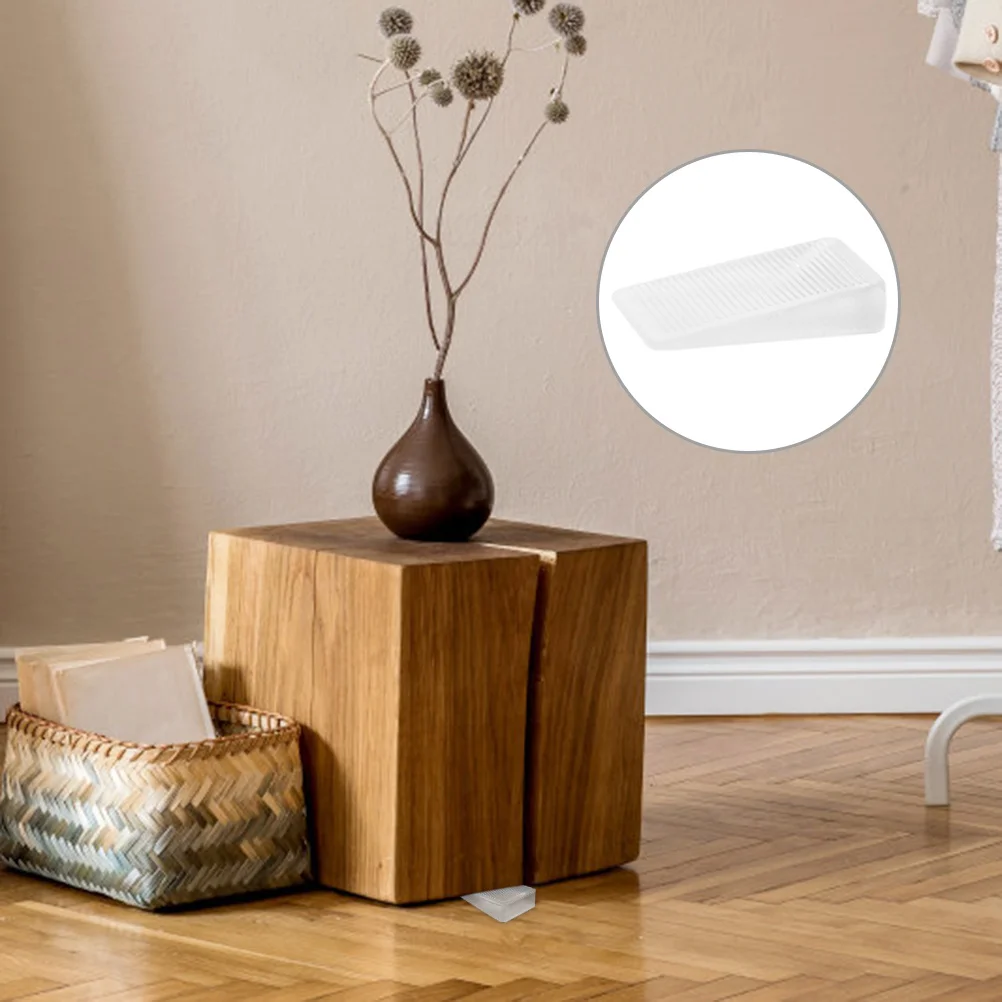 

4Pcs Furniture Shims PVC Levelers Table Stabilizers Door Wedges for Uneven Floors Cabinet Bumpers Furniture Levelers