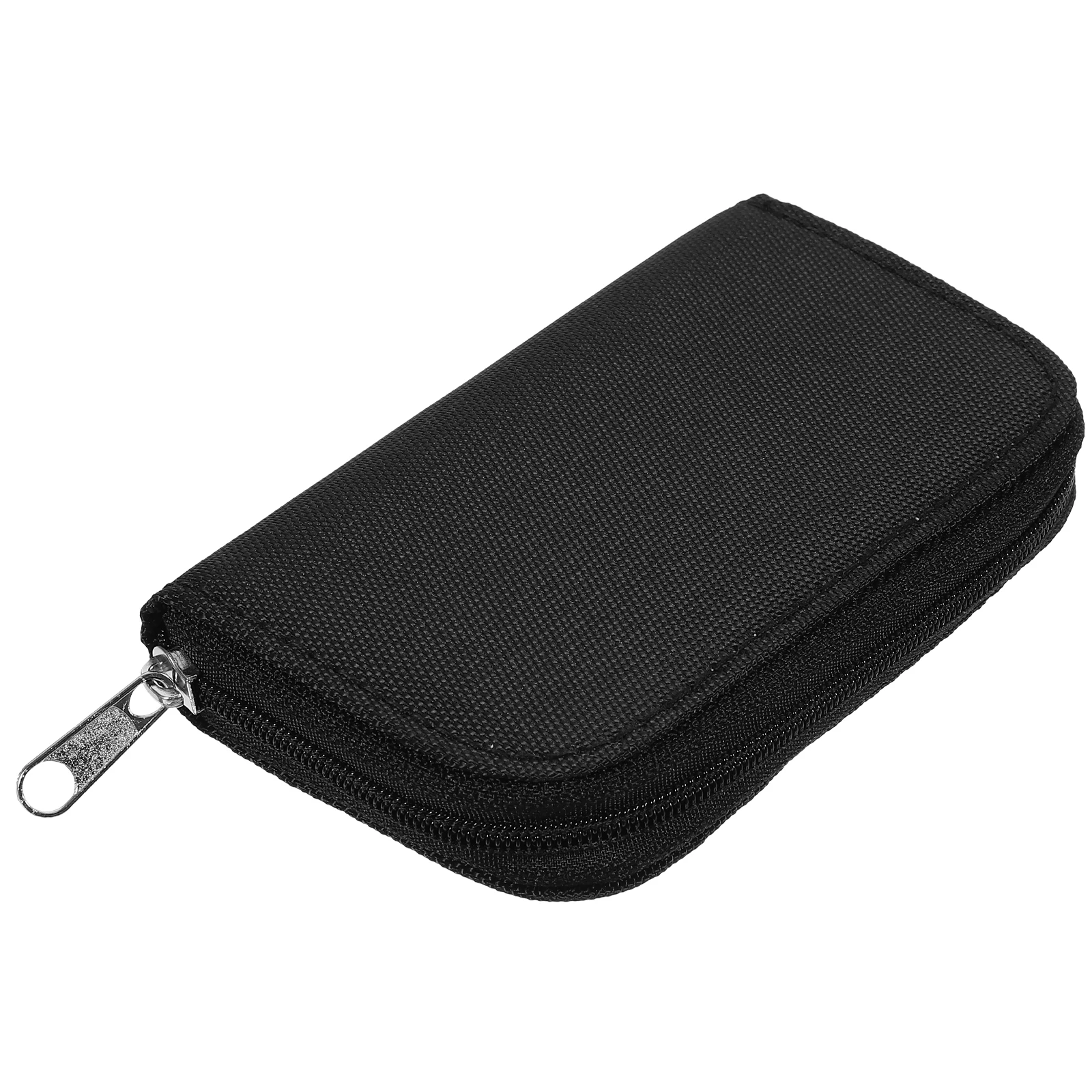 

Memory Card Holder Case Organizer Storage Bag Zipper Closure Anti-Shock Lightweight Portable Keychain Attachable