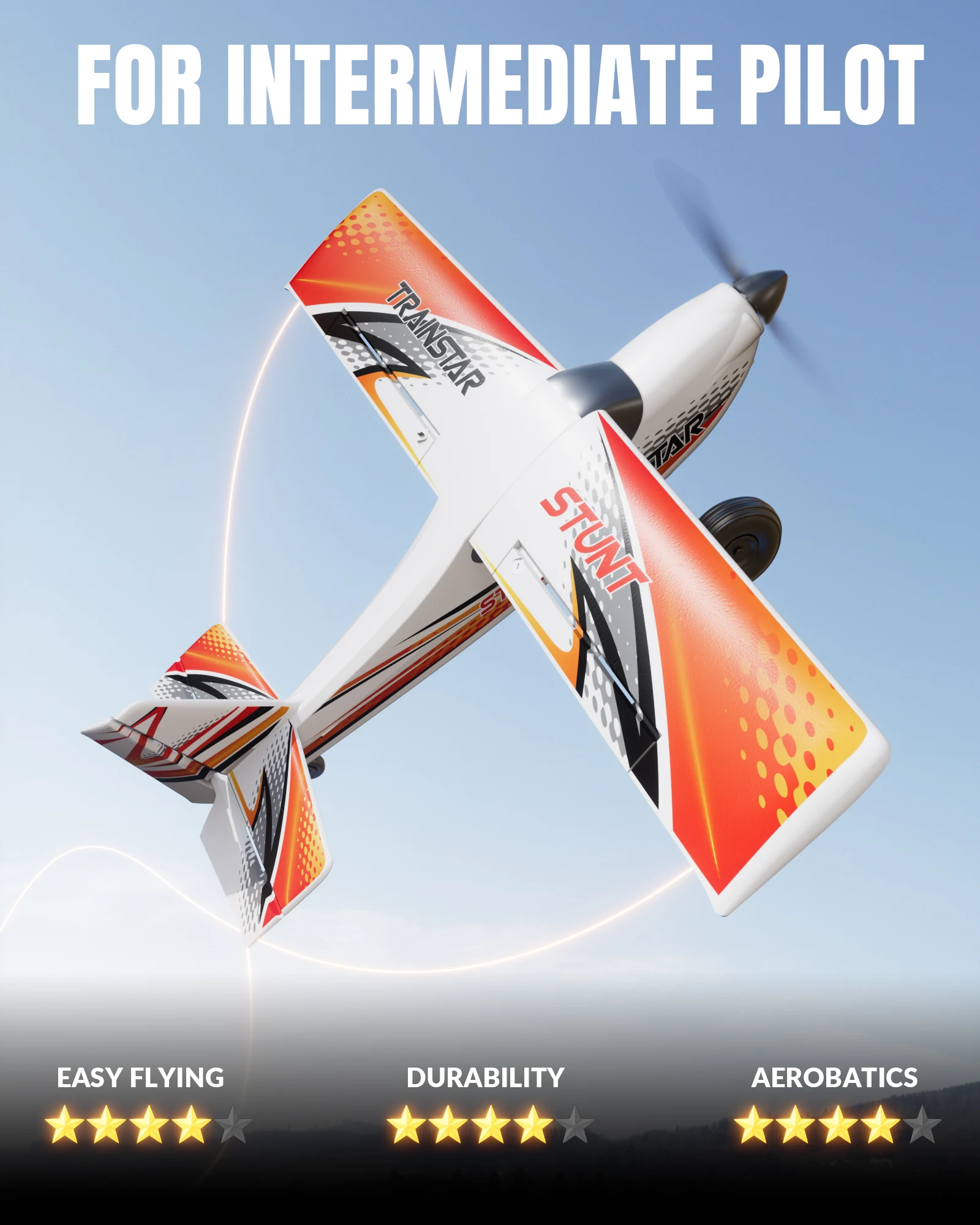 Volantex Trainstar حيلة طائرة مزودة بجهاز للتحكم عن بُعد مفتاح واحد البهلوانية RC الطائرات مع محرك بدون فرش 2.4G 4CH RTF 500M Wingspan RC المدرب #3