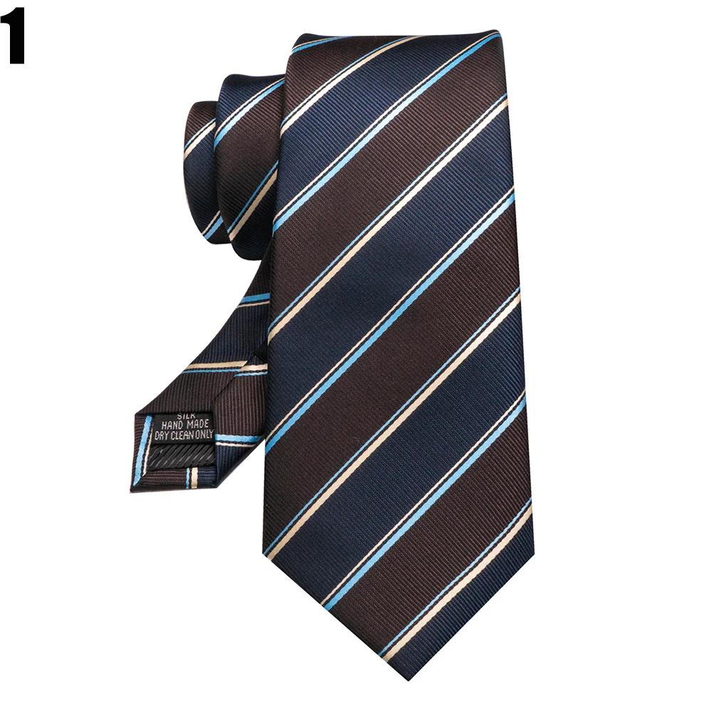 EASTEPIC 8-zentimeter Breite Krawatten für Männer Grün Krawatten mit Geometrische Designs Rot Gestreiften Zubehör für Hochzeit Zeremonien – Detail 2