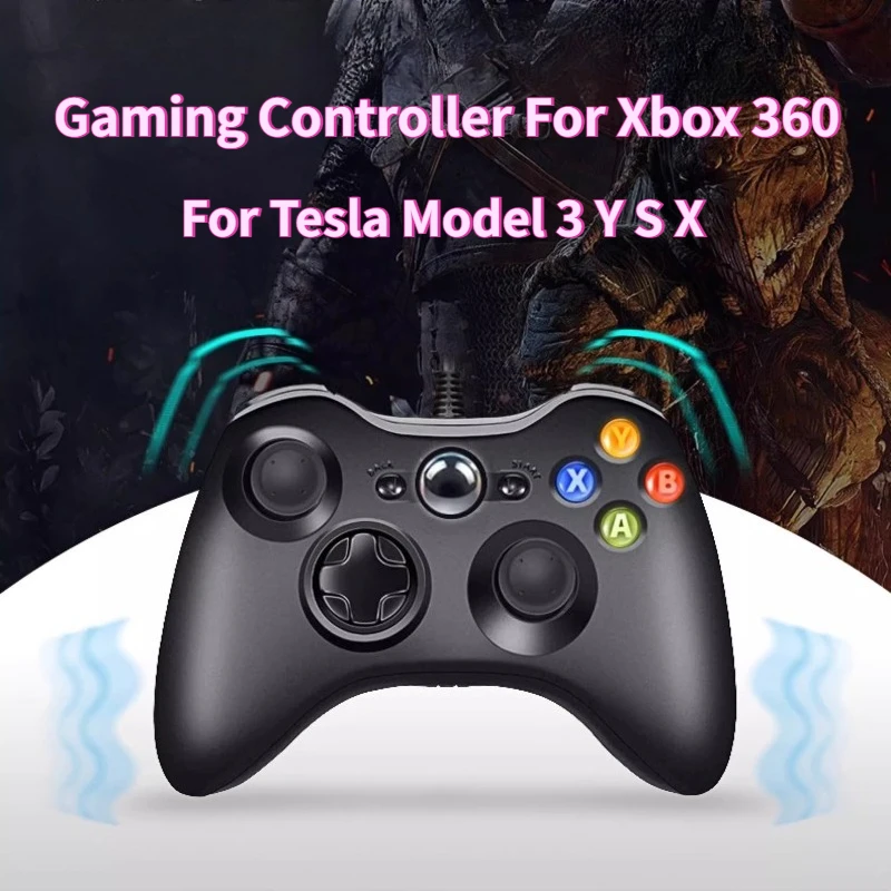 

Проводной игровой контроллер Xbox 360 Проводной джойстик USB-геймпад для Microsoft Xbox 360, ПК Windows 7,8,10 с турбонаддувом с двойной вибрацией
