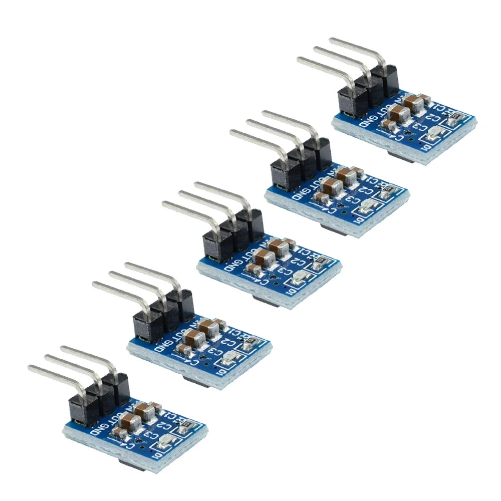 2/5/10pcs 5V To 3.3V DC-DC Step Down Power Supply Buck Module AMS1117 800MA Automatic Adjustable Boost Board Start Limit Voltage