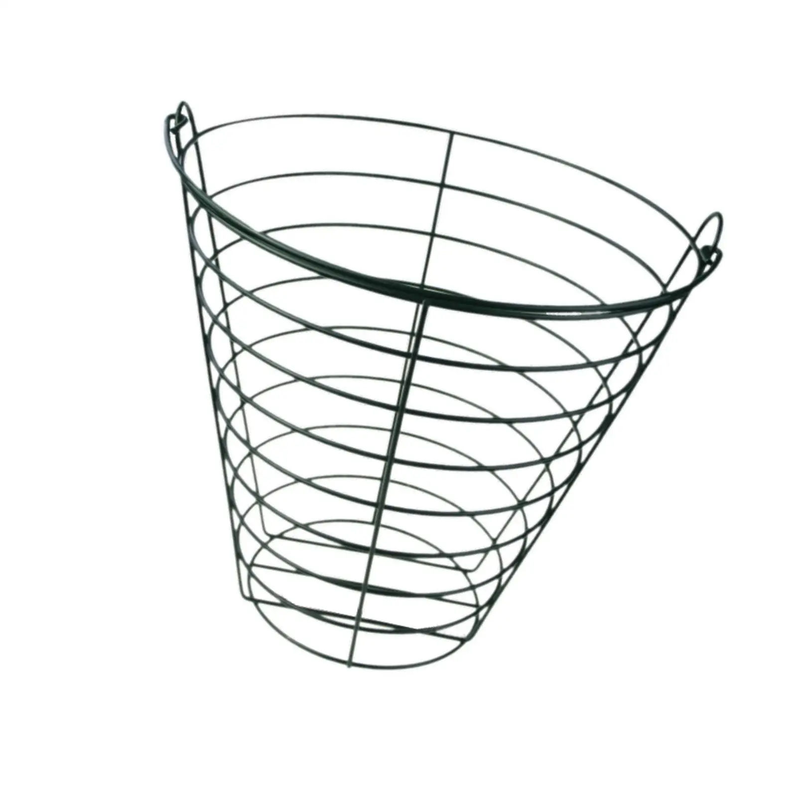 Metal Wire Golf Ball Basket Golf Basket Ball Container with Handle Golf Ball Bucket for Golf Accessories Golf Simulator Room