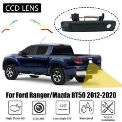 Rear View Trunk Handle Camera For Mazda BT50 Ford Ranger 2020 2019 2018 2017 2016 2015 - 2012 Night Vision camera accessories
