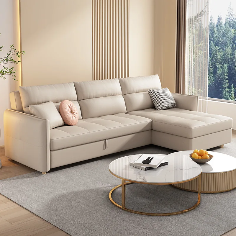

New Modern Sofa Bed Dual Purpose Fabric Living Room Multifunctional Pull Out Foldable Storage Couch Sofa for Home Hotel