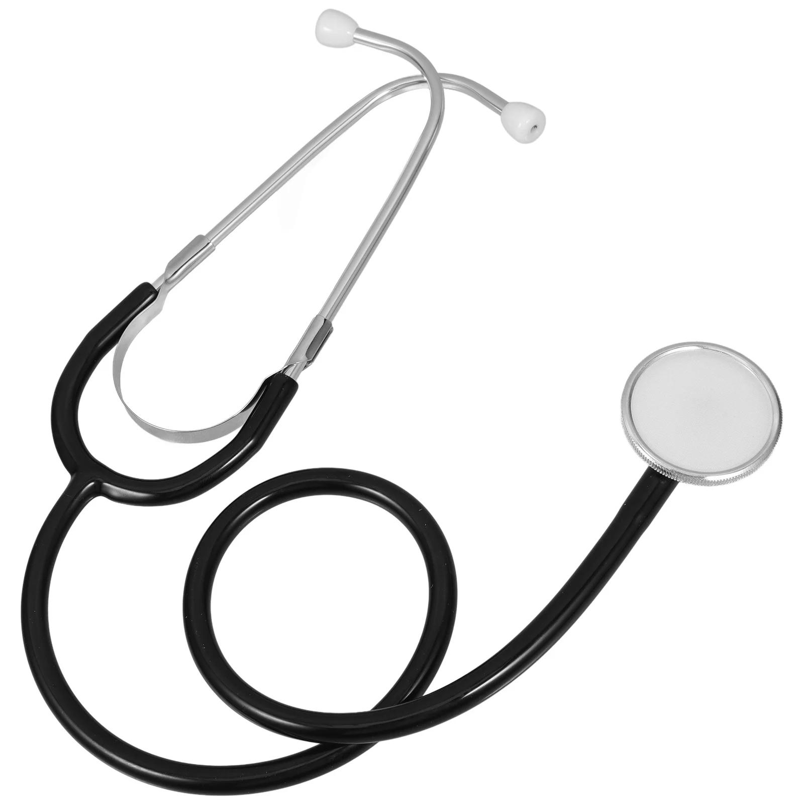 Estetoscopio negro para niños, equipo médico de simulación, juego educativo de simulación para niños, desarrollo de creatividad, 1 Uds.