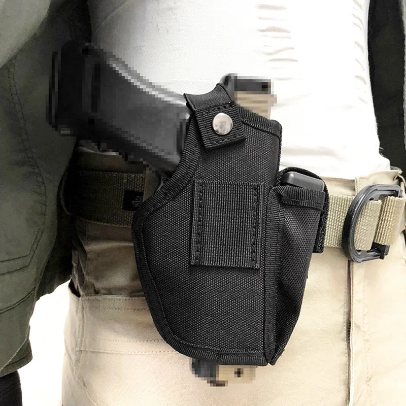 Taktisches Waffenholster Verdecktes Pistolenholster für Glock 17 19 M9 Links- und Rechtshänder Universelles Gürtelholster Jagdtasche – Detail 1