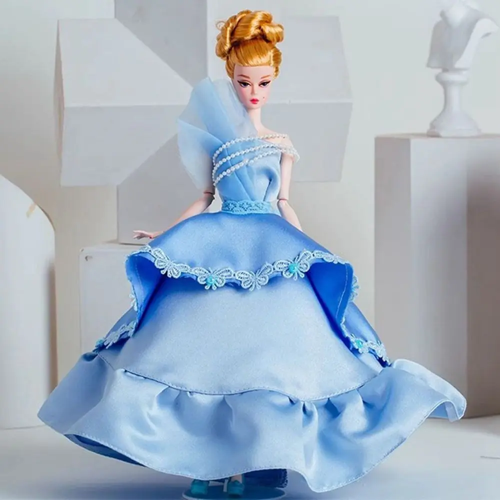 European Fashion Doll Supermodel Blue Dress Embroidery Luxurly 8 Styles Exquisite Wedding Dresses Doll Princess Dress