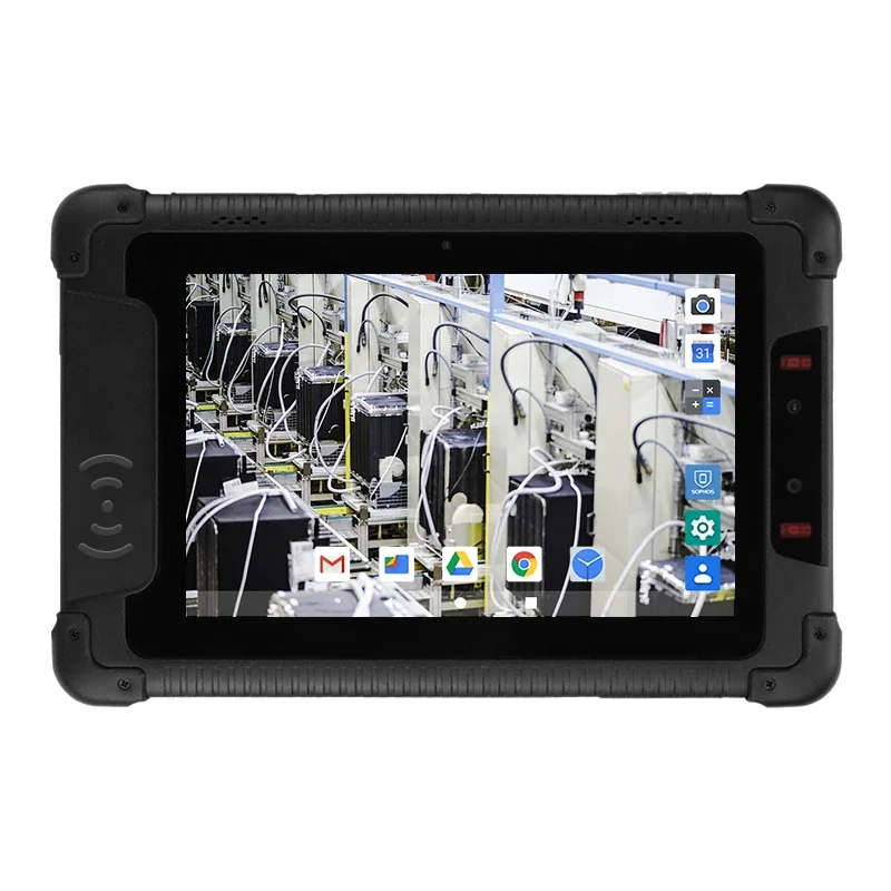 YC-1801B 8 Inch IP65 Rugged Industrial Tablet PC 800*1280 Resolution 2.4G 5G WiFi NFC Android Industrial Tablet for Field Work