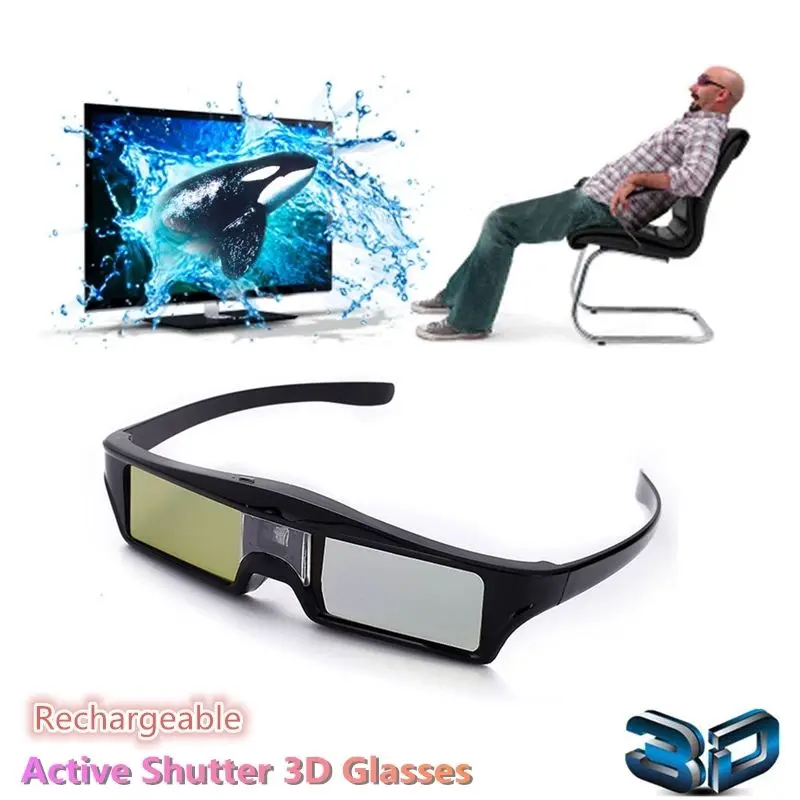 Rechargeable Active Shutter 3D Glasses For Optoma Benq Acer Sony ALL DLP Projector